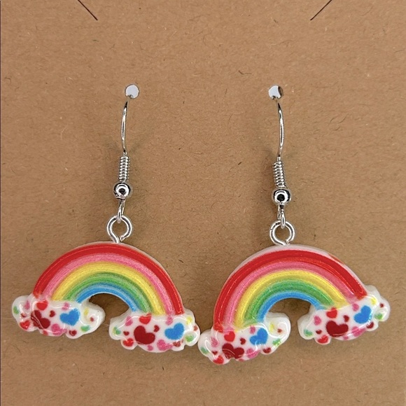 Fashion Jewelry Jewelry - Colorful Rainbow Cloud Dangle Earrings - Fashion Jewelry